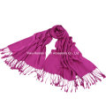 Art und Weise 100% Pashmina fester langer Schal-Großverkauf